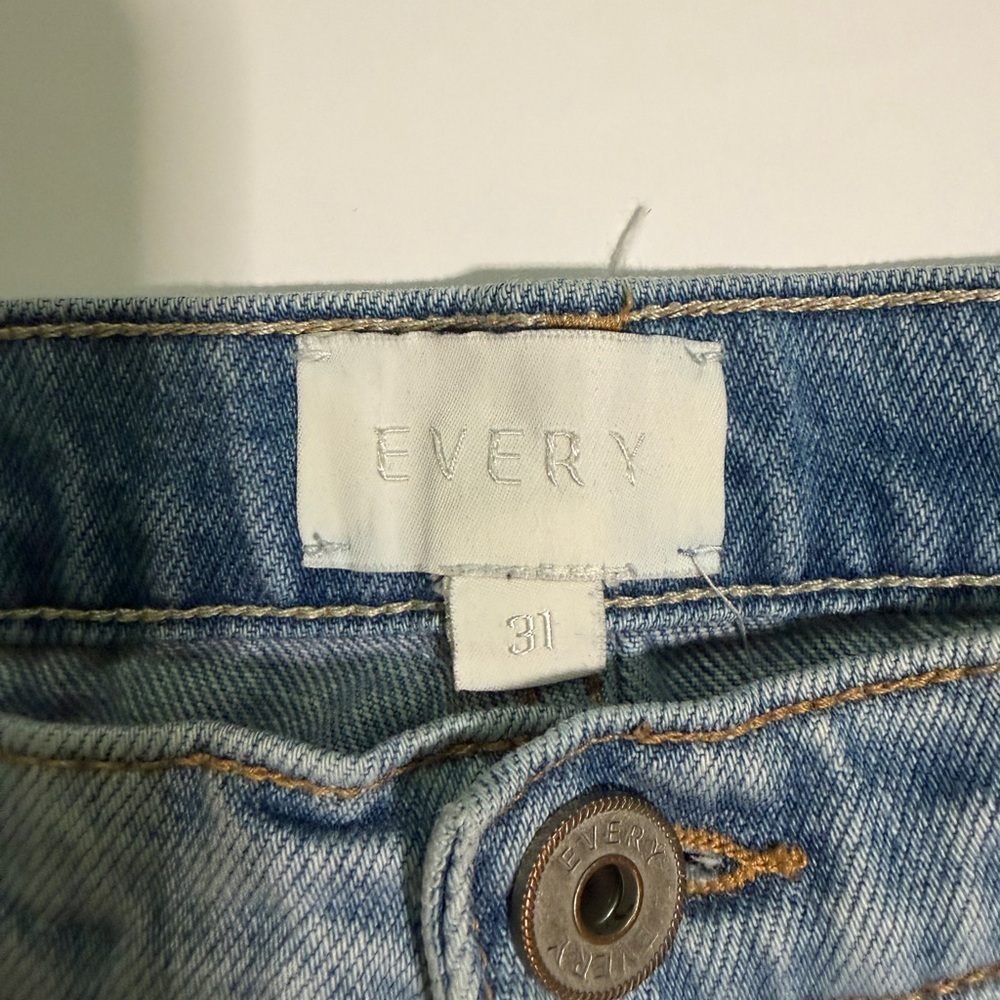Everly Light Blue Flare Jeans - Picture 3 of 4
